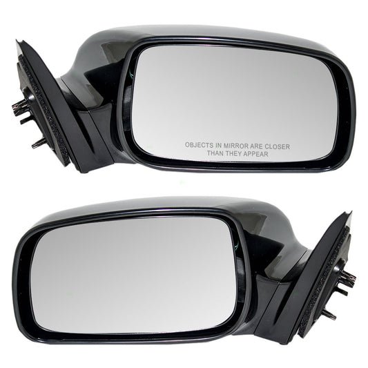 Brock Replacement Driver and Passenger Power Side View Mirrors Heated Compatible with 2007-2011 Camry USA Japan 8794006200C0 8791006200C0