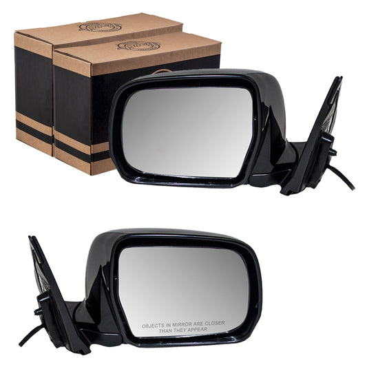 Brock Replacement Driver and Passenger Power Side View Mirrors Heated Compatible with 2001-2007 Highlander 2006-2007 Highlander Hybrid 8794048160C0 8791048160C0