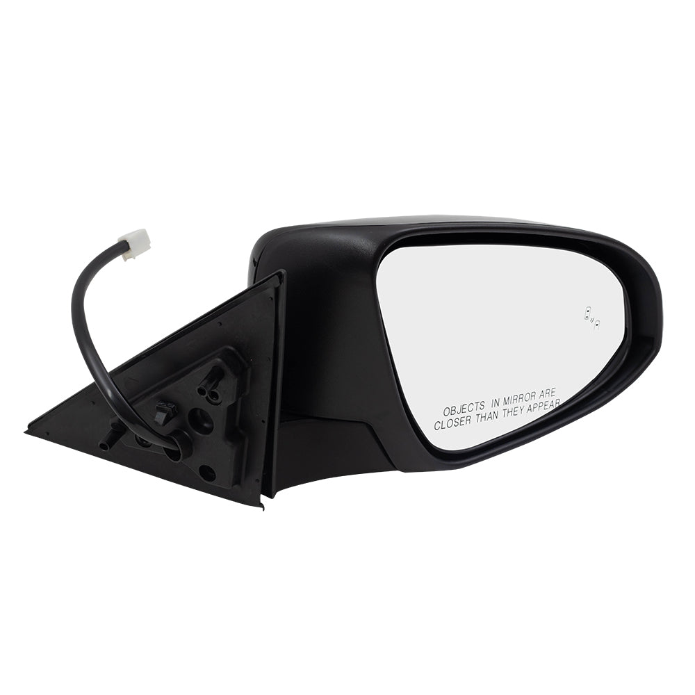 Brock Replacement Pair Side Power Mirrors Driver and Passenger Set Heated Blind Spot Detection Compatible with 2013-2014 Camry 8790906434 8790806434