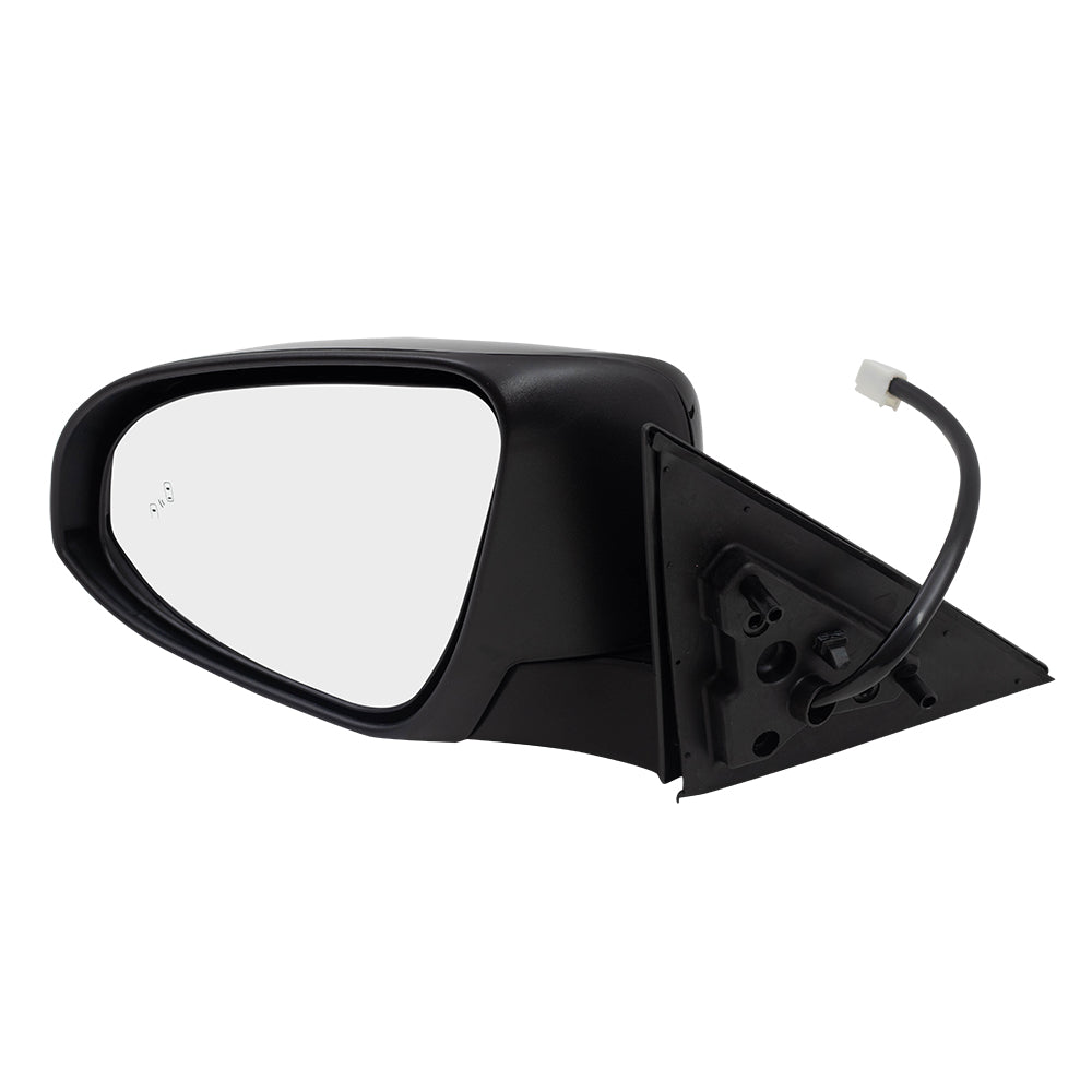 Brock Replacement Power Mirror Drivers Side Heated Blind Spot Detection Compatible with 2013-2014 Camry 8790906434 87909-06434