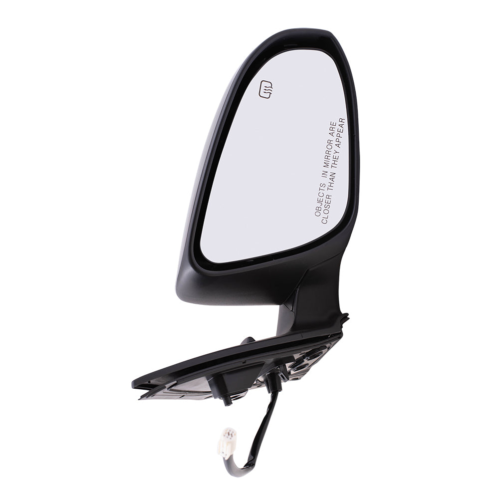 Brock Replacement Pair Set Power Side View Mirrors Heated Compatible with 2014-2017 Corolla 87940-02F30-C0 87910-02F90-C0
