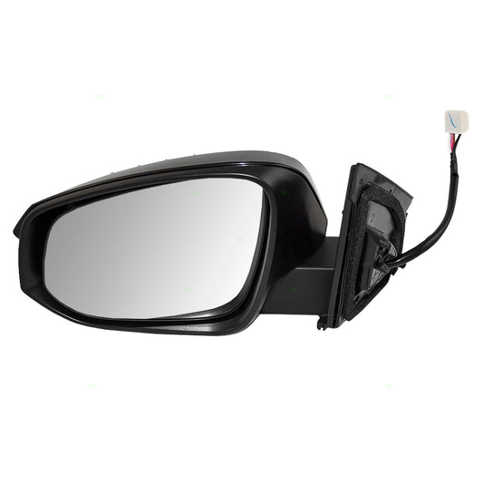 Brock Replacement Drivers Power Side View Mirror Heated Signal Compatible with 2013-2015 RAV4 879400R090C0