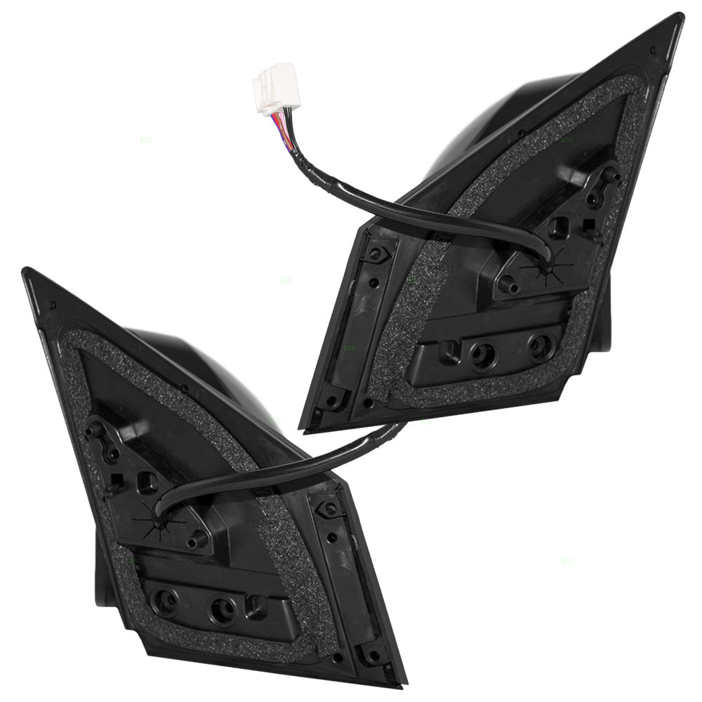 Brock Replacement Driver and Passenger Power Side View Mirrors Heated Signal Compatible with 2013-2015 RAV4 879400R090C0 8791042B80
