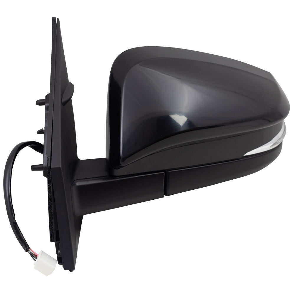 Brock Replacement Power Side View Mirror Driver Heated Signal Spotter Glass Compatible with 16-18 RAV4 879400R220C0 87940-0R220-C0