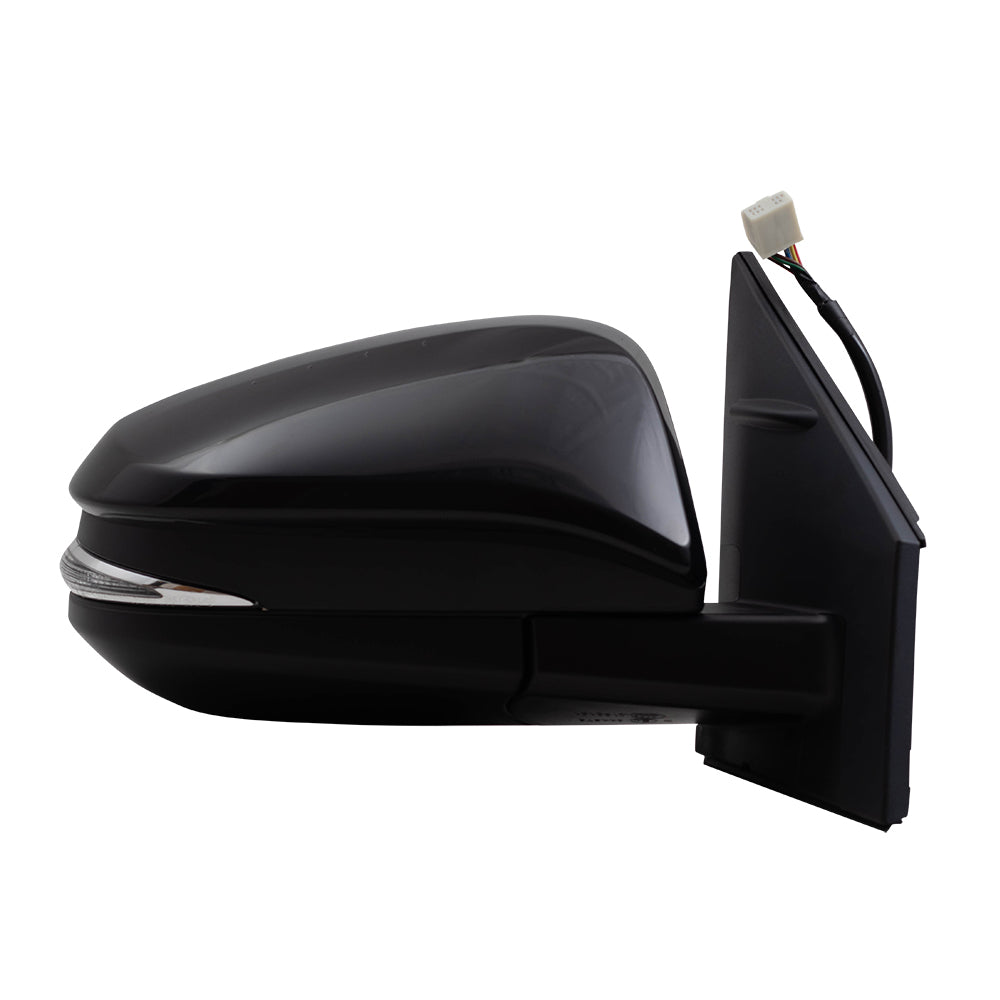 Brock Replacement Pair Power Sde Mirrors Blind Spot Detection Compatible with 13-15 RAV4 87940-0R100-C0 87910-0R090-C0