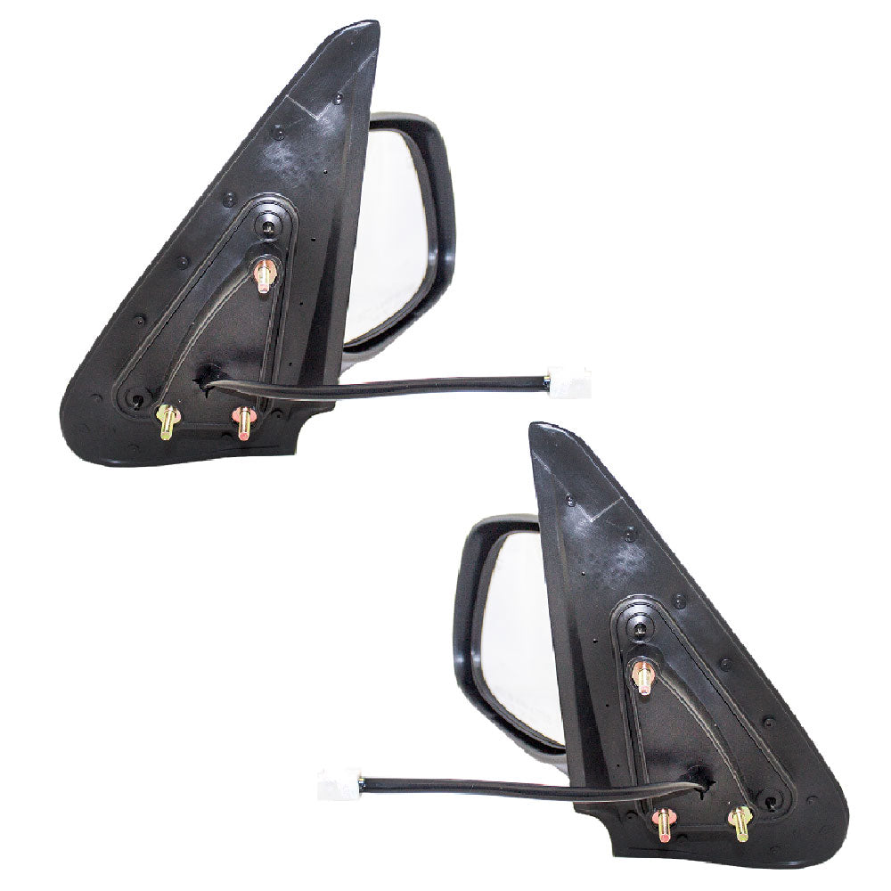 Brock Replacement Driver and Passenger Power Side View Mirrors Heated & Chrome Covers Compatible with 2003-2006 Tundra 2001-2007 Sequoia 879400C150 879100C100