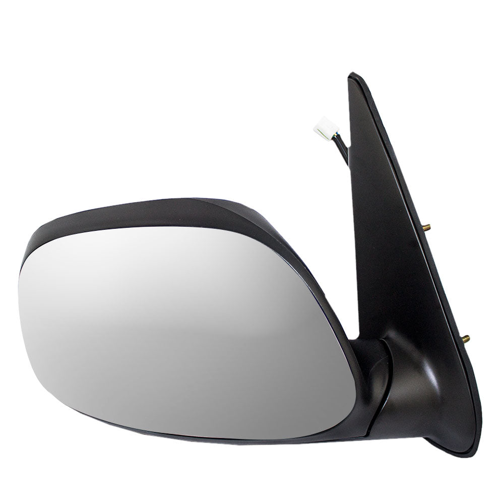 Brock Replacement Passengers Power Side View Mirror Heated & Chrome Cover Compatible with 2003-2006 Tundra 2001-2007 Sequoia 879100C100