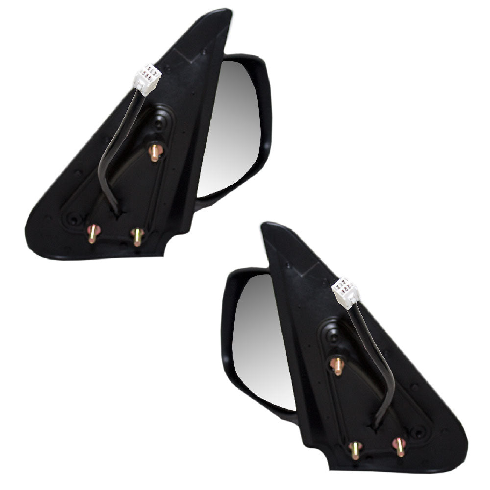 Brock Replacement Driver and Passenger Power Side View Mirror Heated Compatible with 2003-2006 Tundra 2001-2007 Sequoia 879400C070C0 879100C070C0