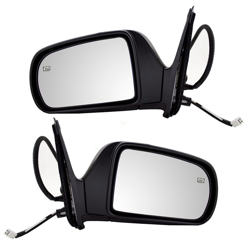 Brock Replacement Driver and Passenger Power Side View Mirrors Heated Compatible with 1998-2003 Sienna Van 87940-08061 87910-08061
