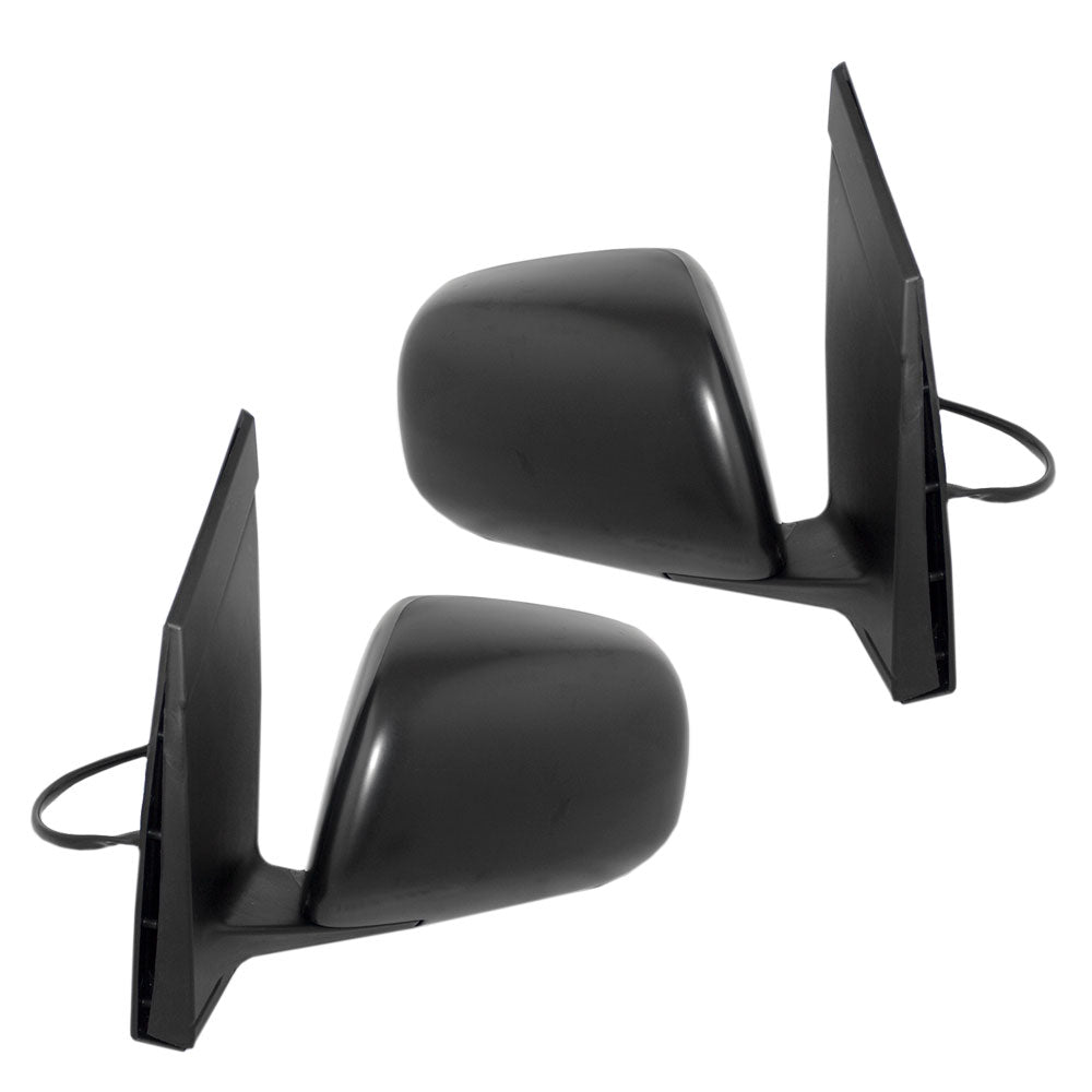 Brock Replacement Pair Set Power Side View Mirrors Heated Compatible with 2004-2010 Sienna 87940-AE020 87910-AE020