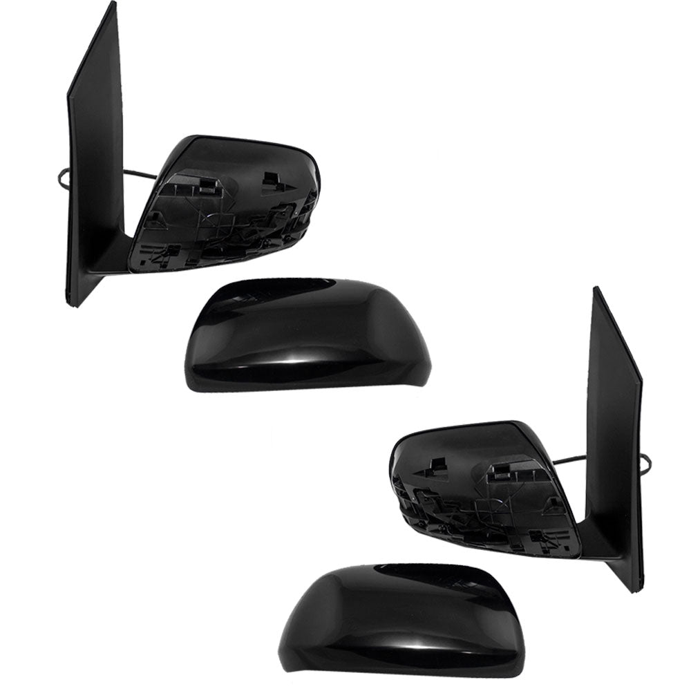 Brock Replacement Driver and Passenger Power Side View Mirrors Heated Compatible with 2011-2014 Sienna Van 87940-08092-C0 87910-08092-C0
