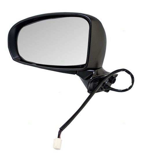 Brock Replacement Drivers Power Side View Mirror Heated Compatible with 2010-2015 Prius 2012-2015 Prius Plug-In 87940-47180