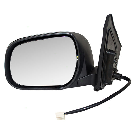 Brock Replacement Drivers Power Side View Mirror Heated Signal Compatible with 2009-2012 RAV4 North America 87909-0R020