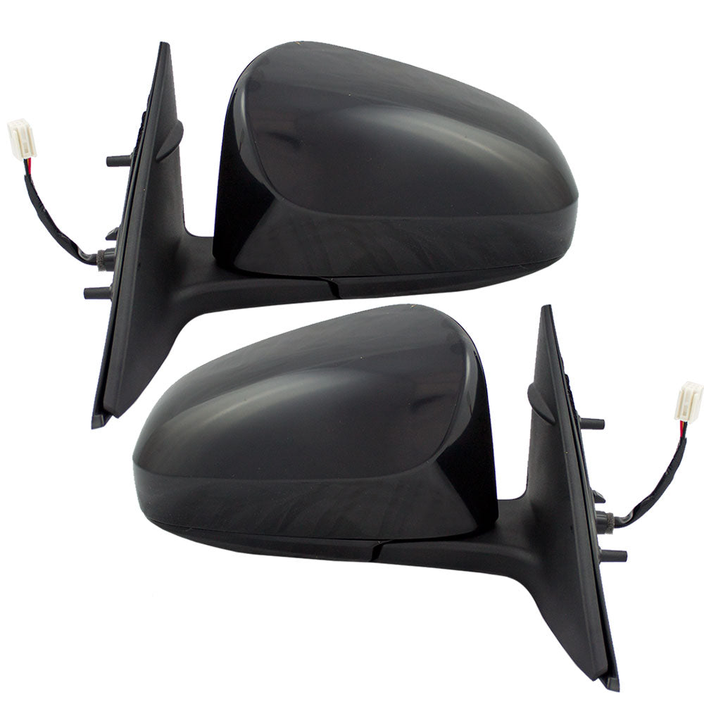 Brock Replacement Driver and Passenger Power Side View Mirrors Heated Ready-to-Paint Compatible with 2012-2014 Camry 87909-06410 87908-06410