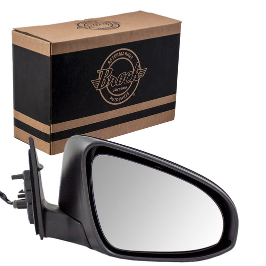 Brock Replacement Passengers Power Side View Mirror Heated Ready-to-Paint Compatible with 2012-2014 Camry 87908-06410