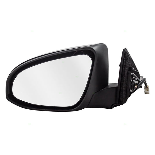 Brock Replacement Drivers Power Side View Mirror Heated Ready-to-Paint Compatible with 2015 Camry & Hybrid 87945-06060-C0