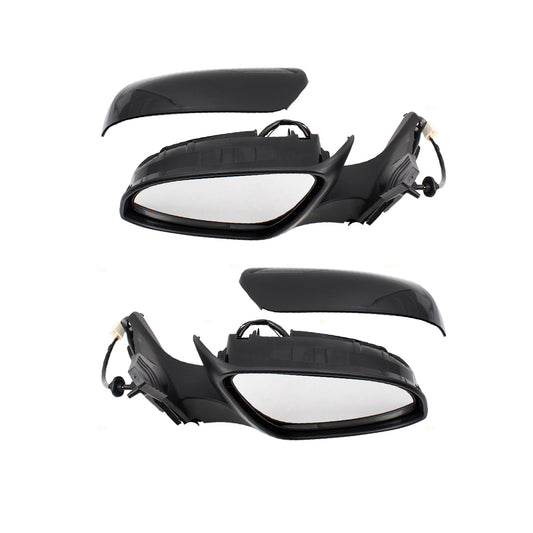 Brock Replacement Pair Set Power Side View Mirrors Heated Left + Right Compatible with 16-17 Camry & Hybrid 8790606041 8790206020