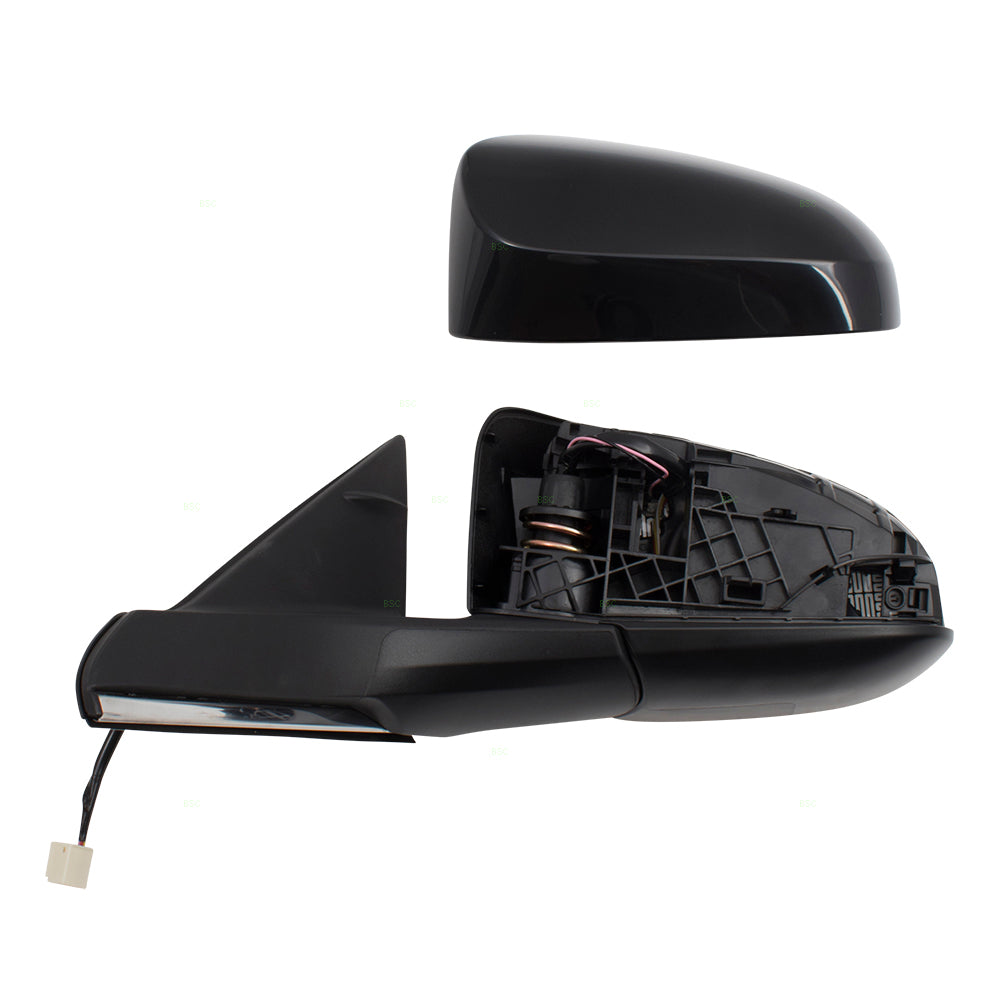 Brock Replacement Pair Set Power Side View Mirrors Heated Left + Right Compatible with 16-17 Camry & Hybrid 8790606041 8790206020