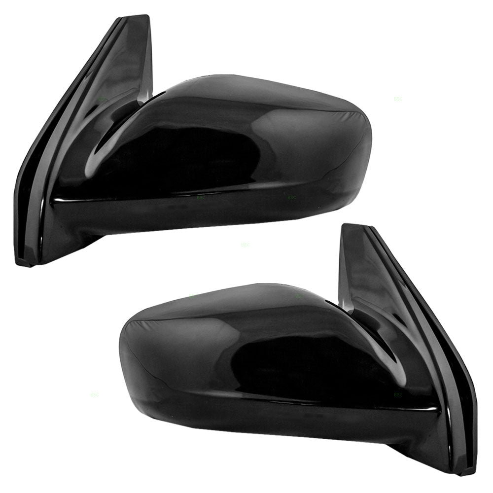 Fits Toyota Matrix 03-08 Set of Side View Manual Remote Mirrors Glass w/ Housing