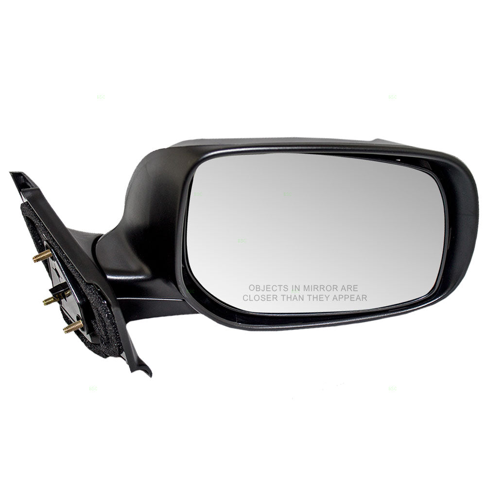 Brock Replacement Passengers Manual Side View Mirror Ready-to-Paint Compatible with 07-11 Yaris 87910-52670