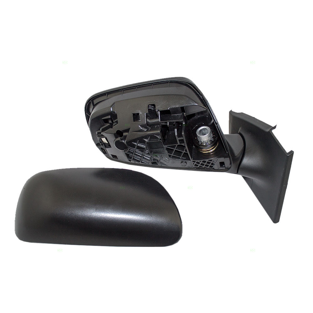Brock Replacement Passengers Manual Side View Mirror Ready-to-Paint Compatible with 07-11 Yaris 87910-52670