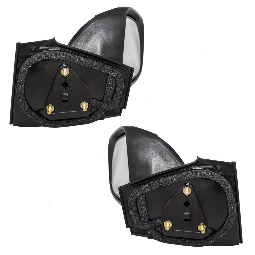 Brock Replacement Driver and Passenger Manual Side View Mirrors Ready-to-Paint Compatible with 07-11 Yaris 87940-52650 87910-52670
