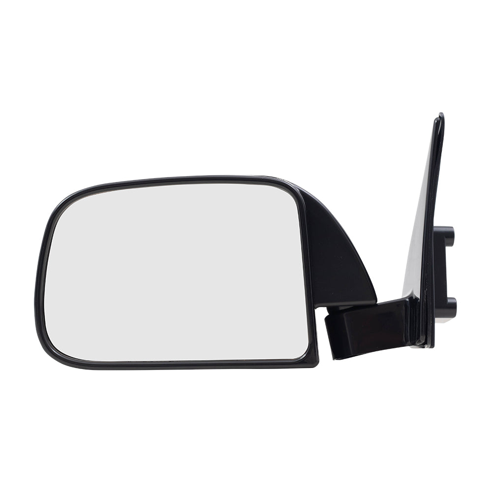 Brock Replacement Pair Set Manual Side View Mirrors Sail Mounted Compatible with Pickup without vent window 8794089147 8791089149