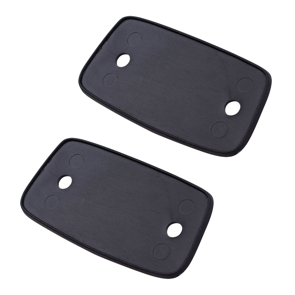 Brock Replacement Driver and Passenger Manual Side View Mirror Textured Compatible with 1984-1986 4Runner 8794089118 8791089121