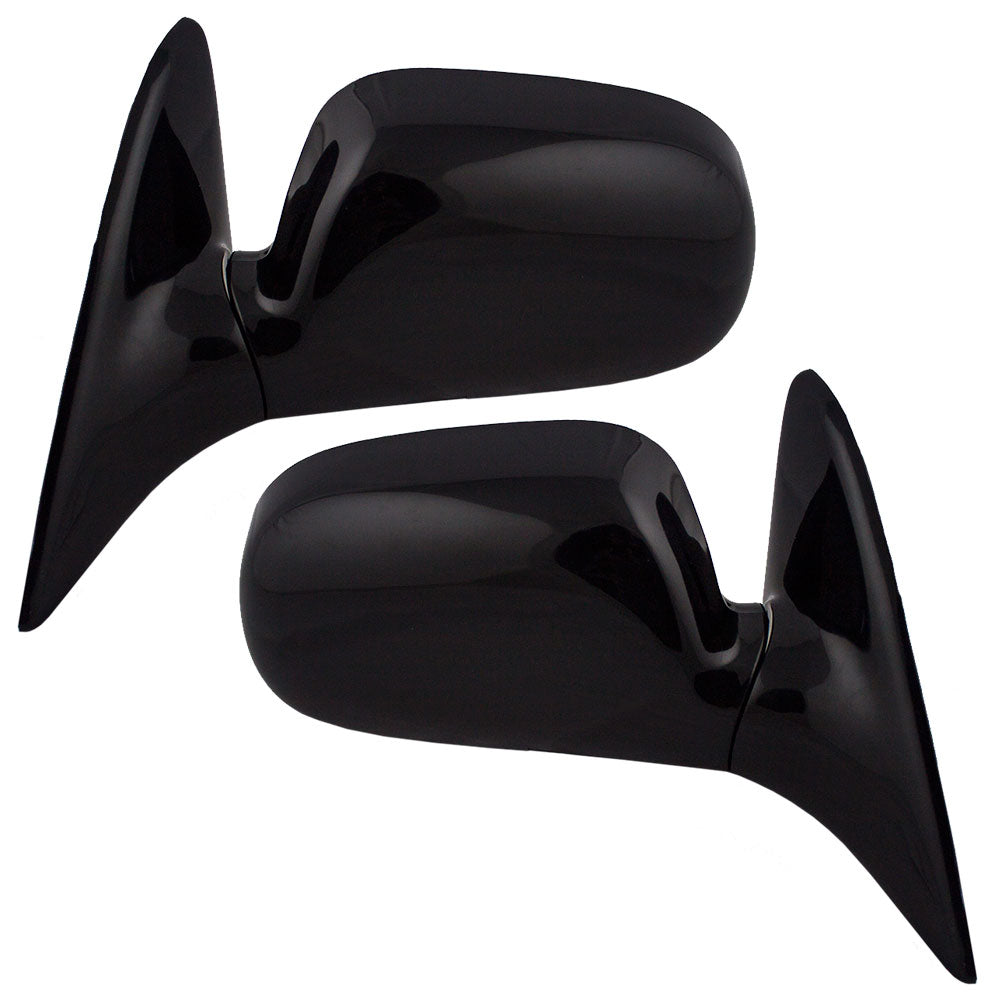 Brock Replacement Driver and Passenger Manual Side View Mirrors Ready-to-Paint Compatible with 1993-1997 Corolla 8794002061 8791002062