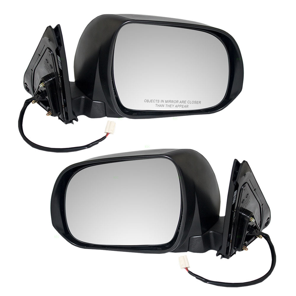 Brock Replacement Driver and Passenger Power Side View Mirrors Ready-to-Paint Compatible with 08-13 Highlander and Hybrid 87940-48291 87910-48341