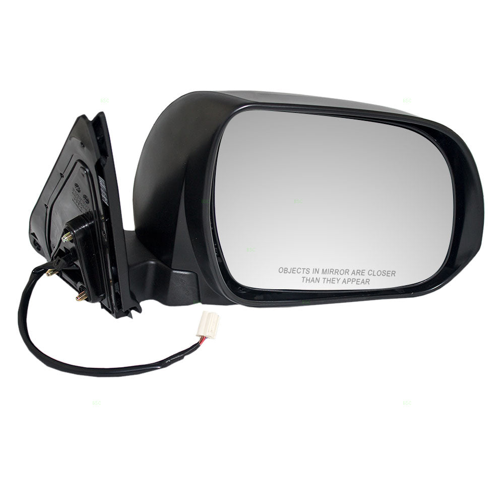 Brock Replacement Passengers Power Side View Mirror Ready-to-Paint Compatible with 08-13 Highlander and Hybrid 87910-48341
