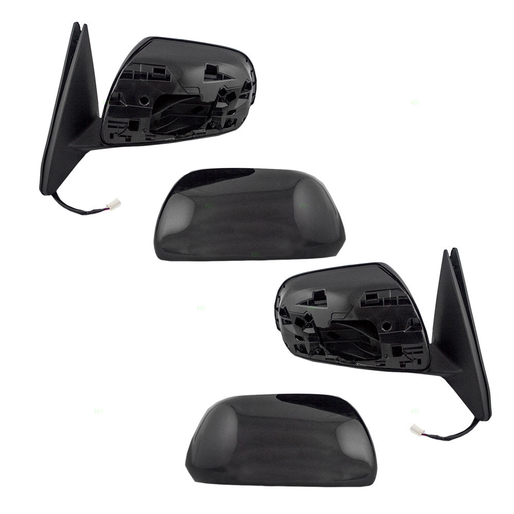 Brock Replacement Driver and Passenger Power Side View Mirrors Ready-to-Paint Compatible with 08-13 Highlander and Hybrid 87940-48291 87910-48341