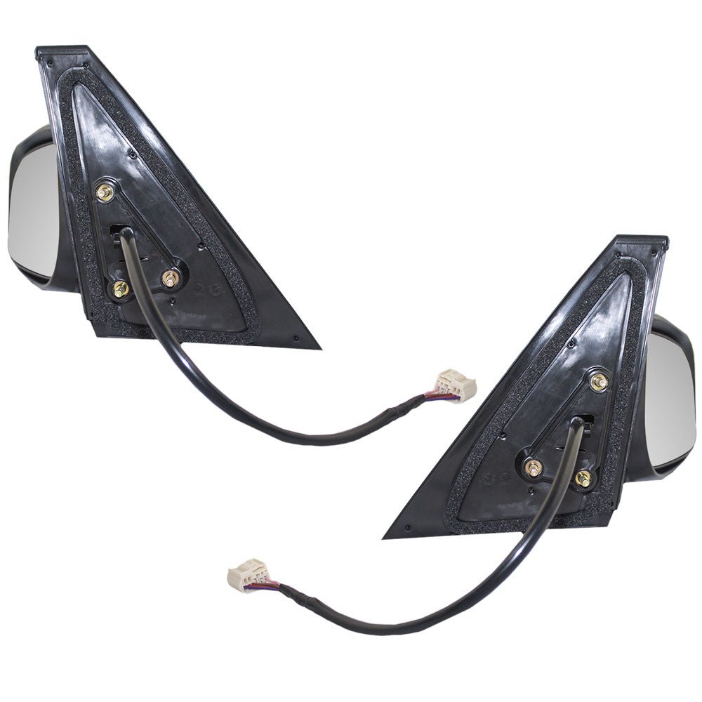 Brock Replacement Driver and Passenger Power Side View Mirrors with Signal Ready-to-Paint Compatible with 2008-2015 xB 87940-12D70 87910-12D50