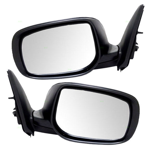Brock Replacement Driver and Passenger Power Side View Mirrors with Signal Ready-to-Paint Compatible with 2011-2016 tC 87940-21200 87910-21200