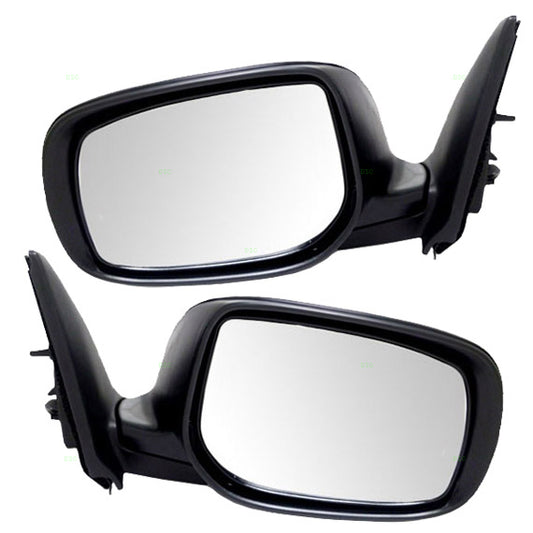 Brock Replacement Driver and Passenger Power Side View Mirrors with Signal Ready-to-Paint Compatible with 2011-2016 tC 87940-21200 87910-21200