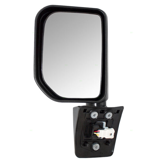 Brock Replacement Drivers Power Side View Mirror with Lamp Gloss Compatible with 2007-2014 FJ Cruiser 87940-35A60