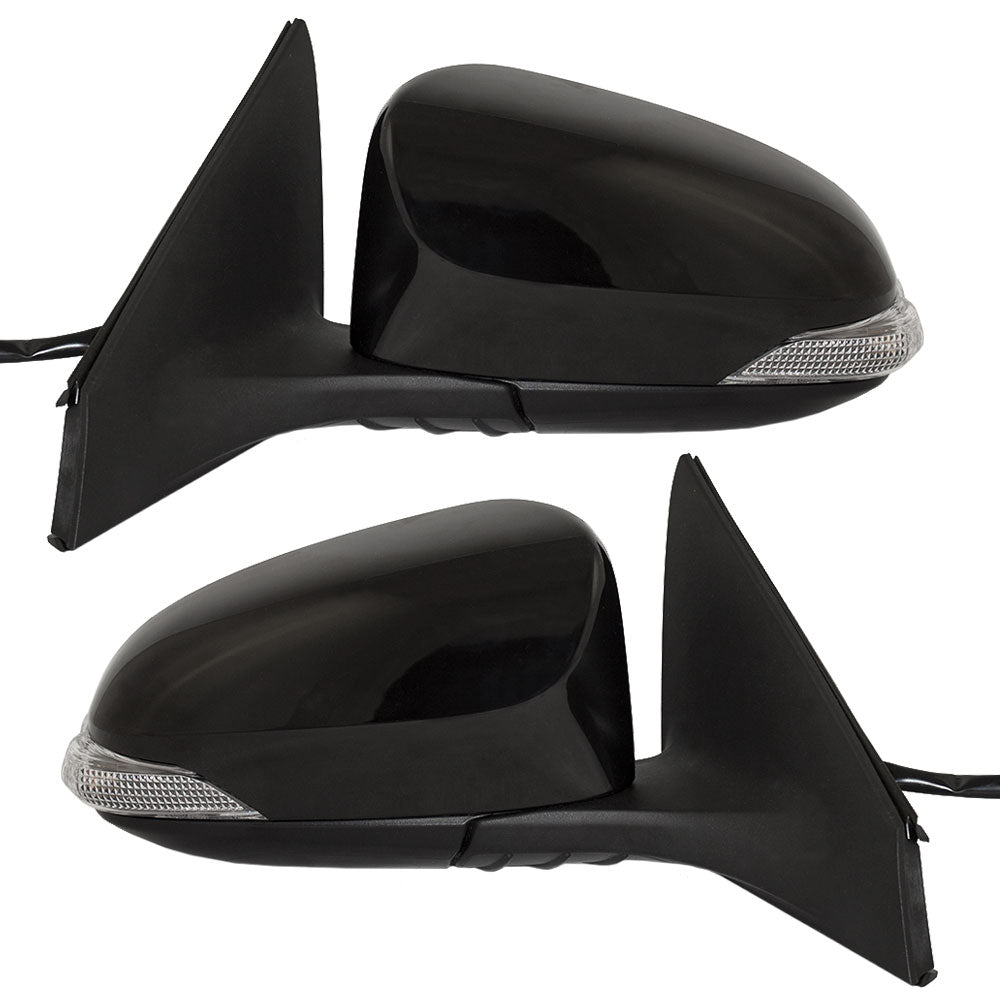 Brock Replacement Pair Set Power Side View Mirrors Heated Signal Memory Ready-to-Paint Compatible with Avalon & Hybrid 87907-07010 87902-07020