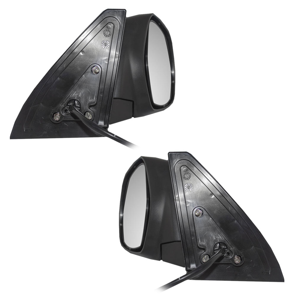 Fits Toyota 4Runner 03-09 Set of Side Power Textured Mirrors Glass w/ Housing