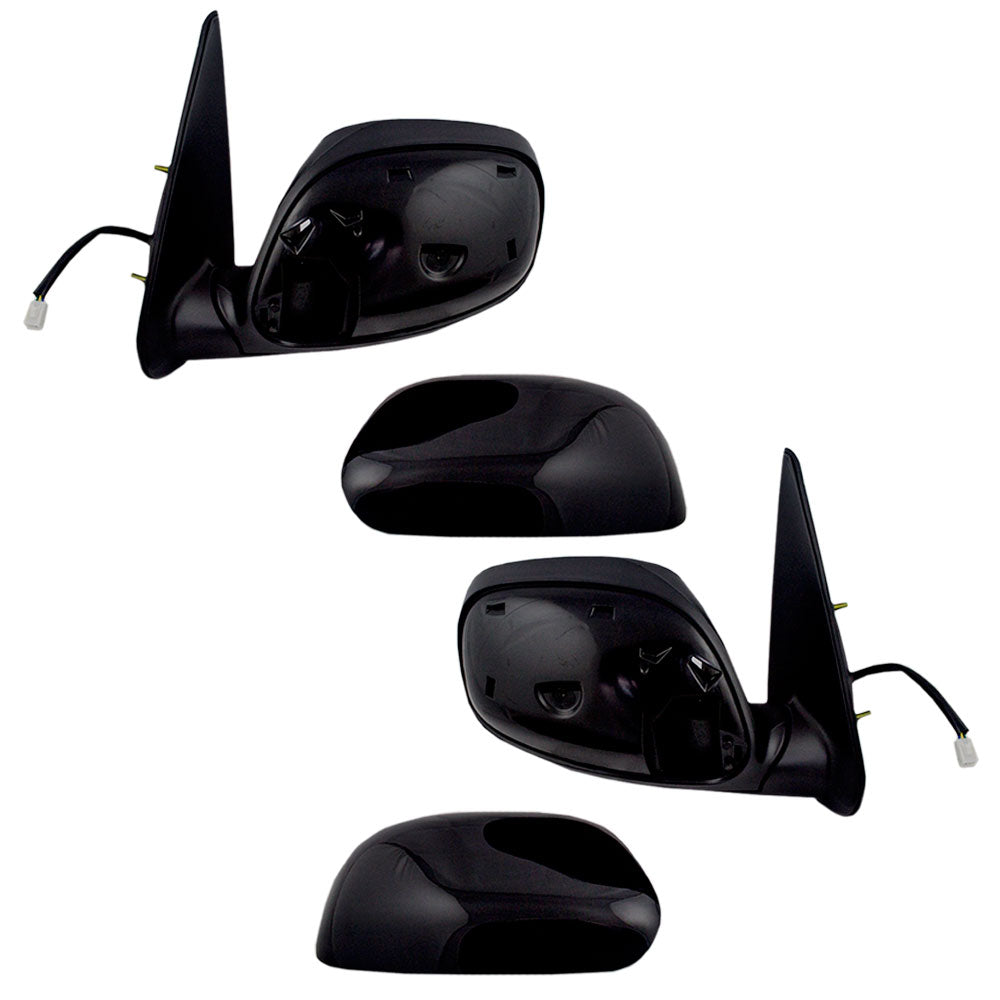 Brock Replacement Driver and Passenger Power Side View Mirrors Ready-to-Paint Compatible with 03-06 Tundra 01-07 Sequoia 87940-0C060-C0 87910-0C060-C0