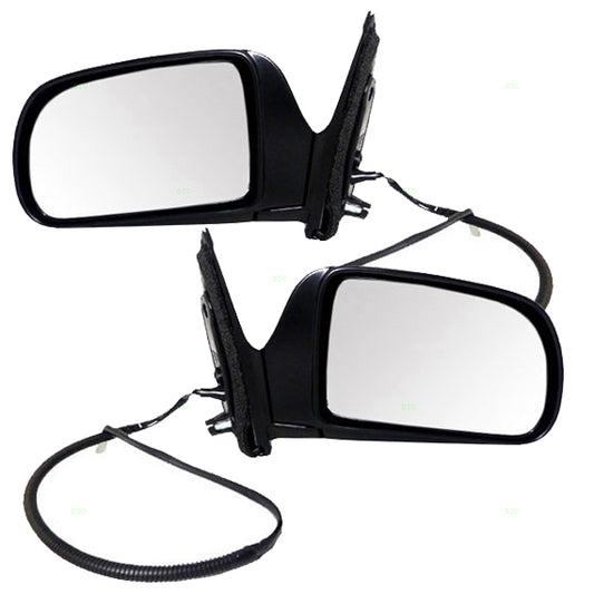 Fits Toyota Sienna 98-03 Van Set of Side View Power Ready-to-Paint Mirrors