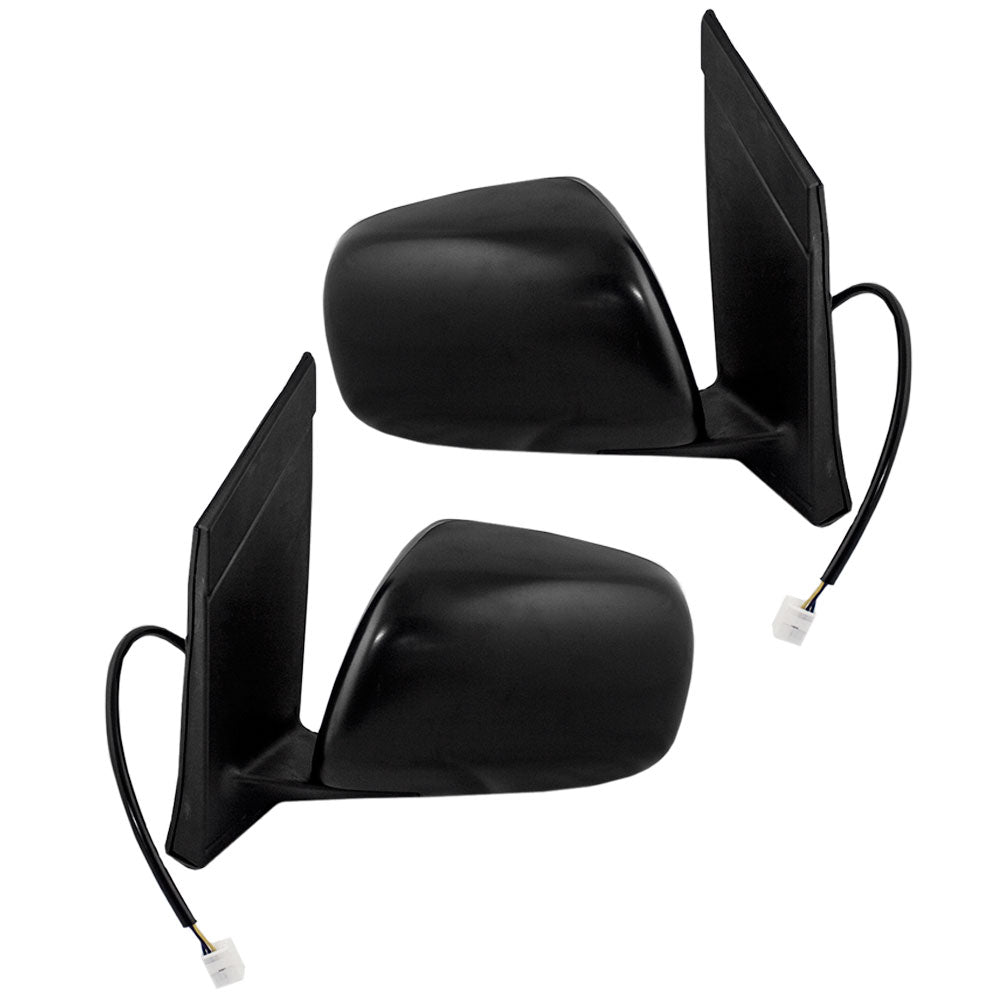 Brock Replacement Driver and Passenger Power Side View Mirrors Ready-to-Paint Compatible with 2004-2010 Sienna Van 87940AE010 87910AE010