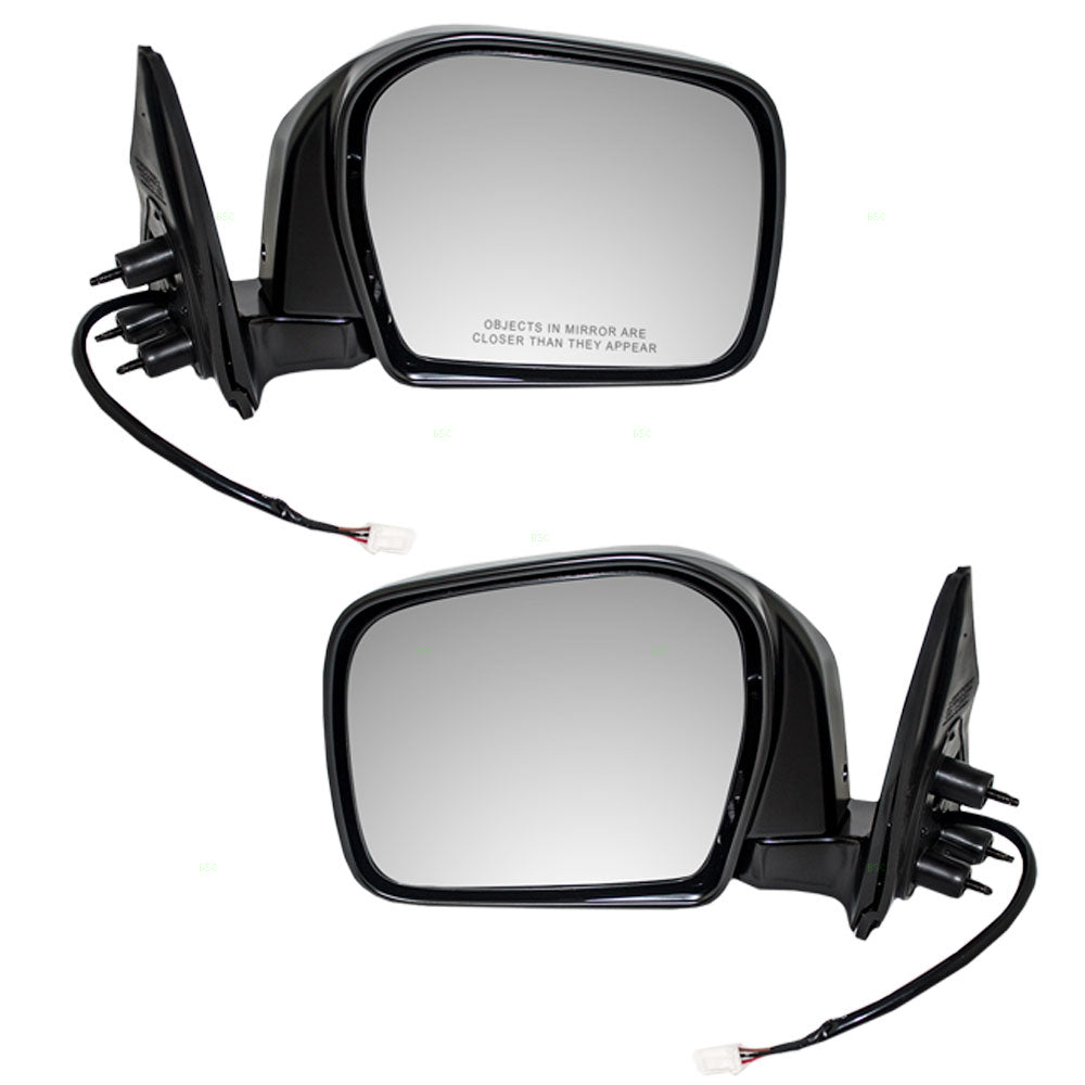 Fits Toyota Tacoma Truck 00-04 Set of Side View Power Mirrors Glass w/ Housing