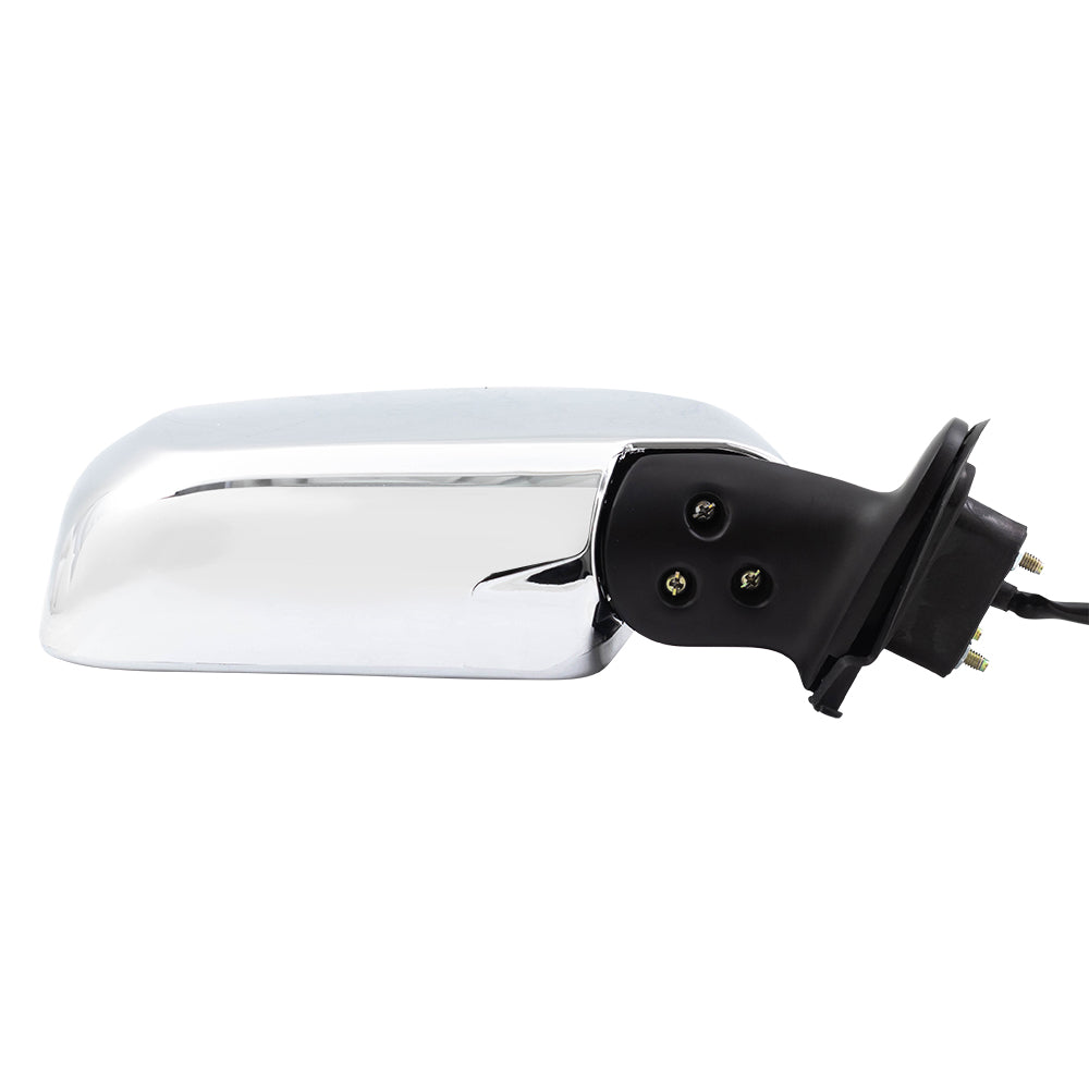Brock Replacement Driver and Passenger Power Side View Mirrors with Chrome Compatible with 00-04 Tacoma Pickup Truck 87940-35751 87910-35840