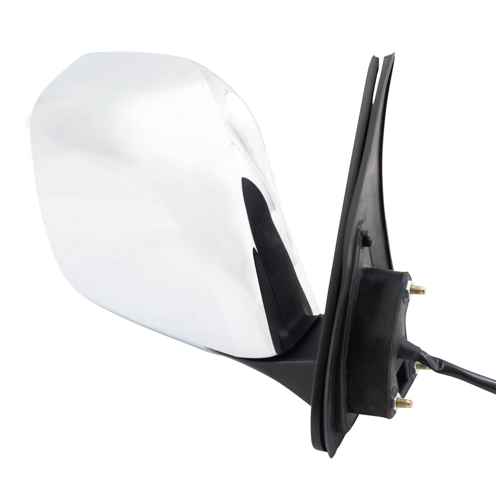 Brock Replacement Driver and Passenger Power Side View Mirrors with Chrome Compatible with 00-04 Tacoma Pickup Truck 87940-35751 87910-35840