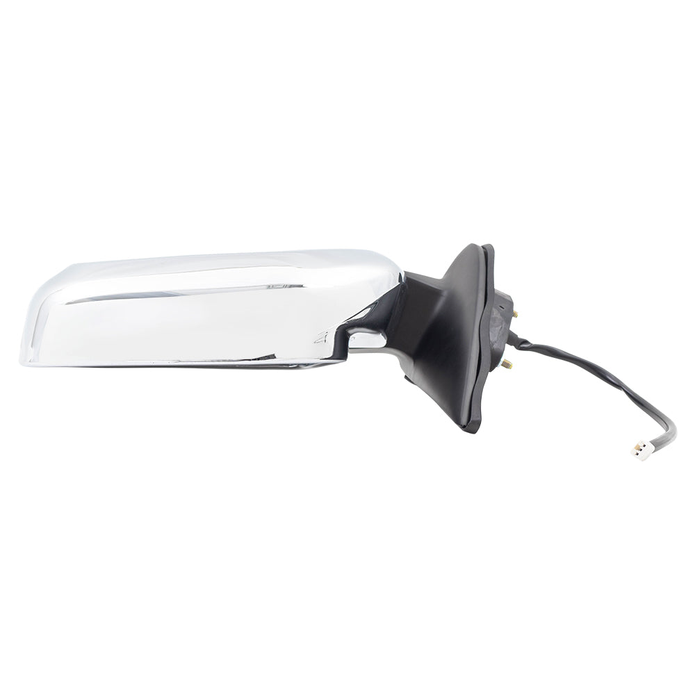 Brock Replacement Drivers Power Side View Mirror with Chrome Compatible with 00-04 Tacoma Pickup Truck 87940-35751
