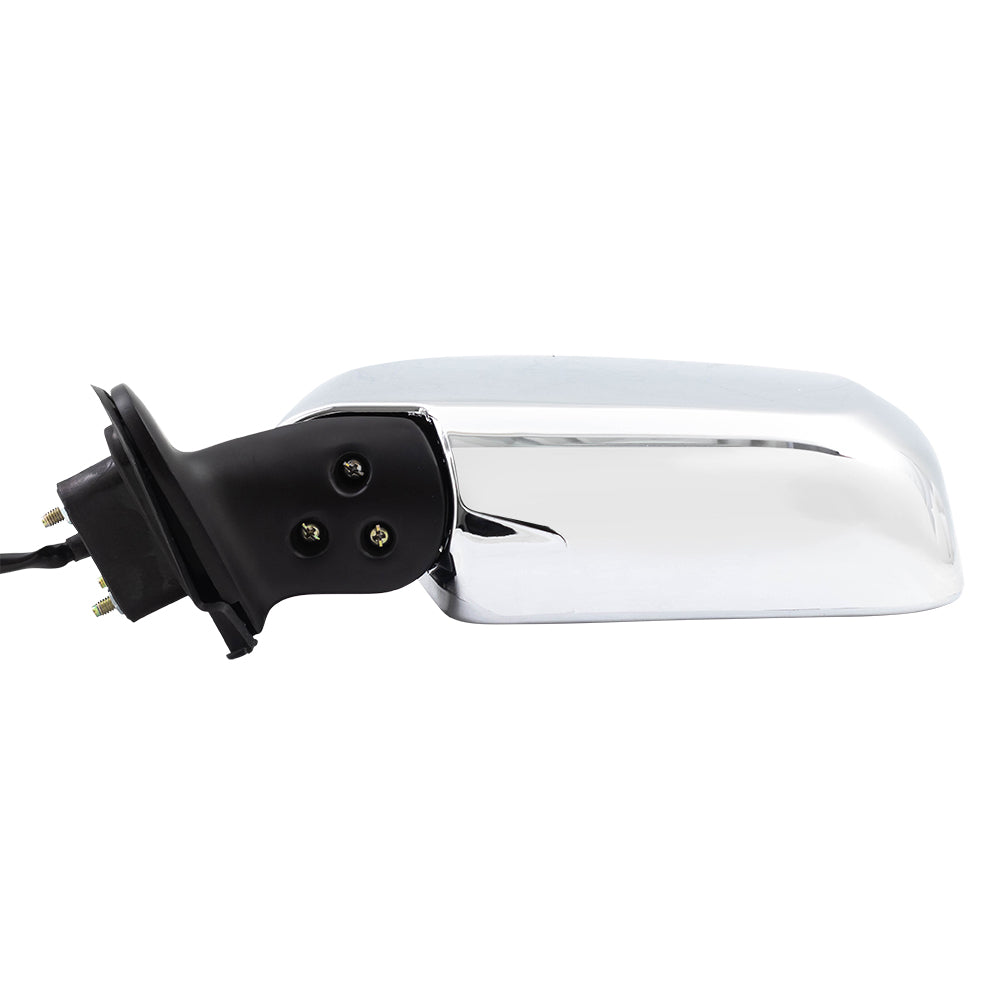 Brock Replacement Drivers Power Side View Mirror with Chrome Compatible with 00-04 Tacoma Pickup Truck 87940-35751