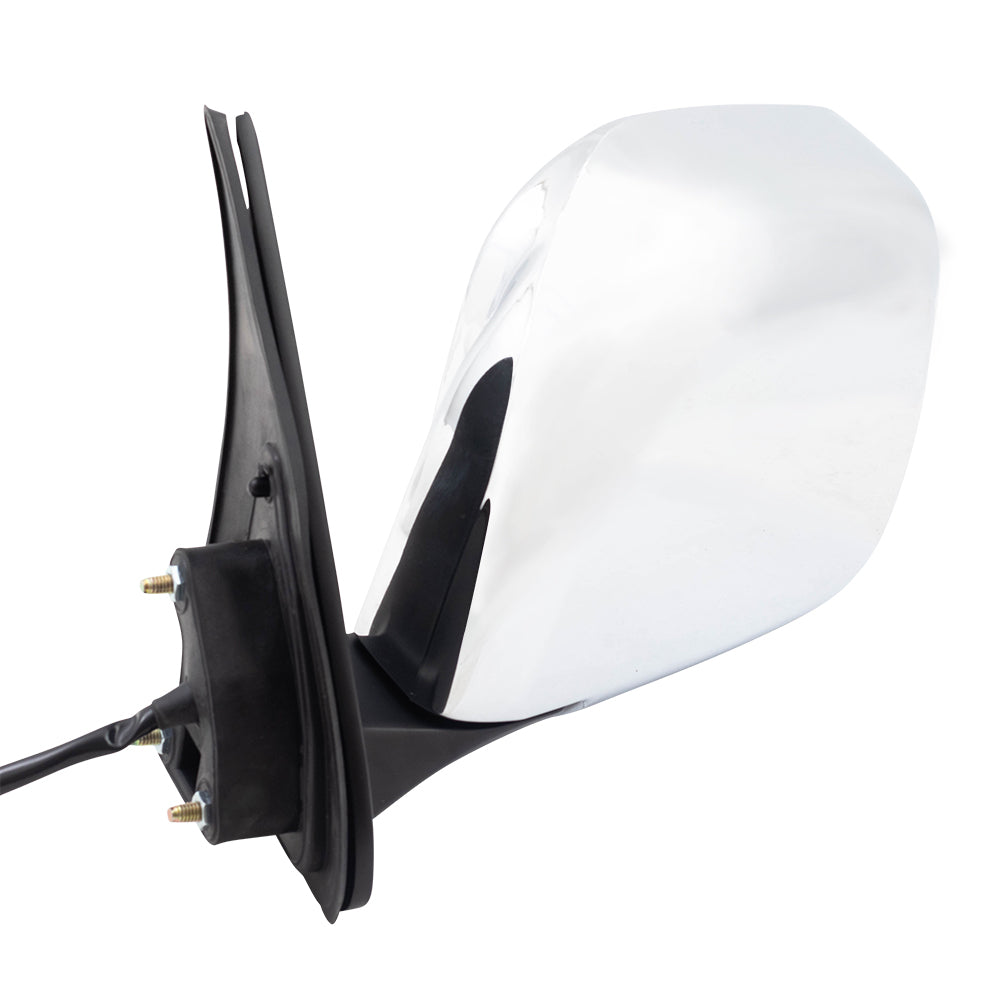 Brock Replacement Drivers Power Side View Mirror with Chrome Compatible with 00-04 Tacoma Pickup Truck 87940-35751