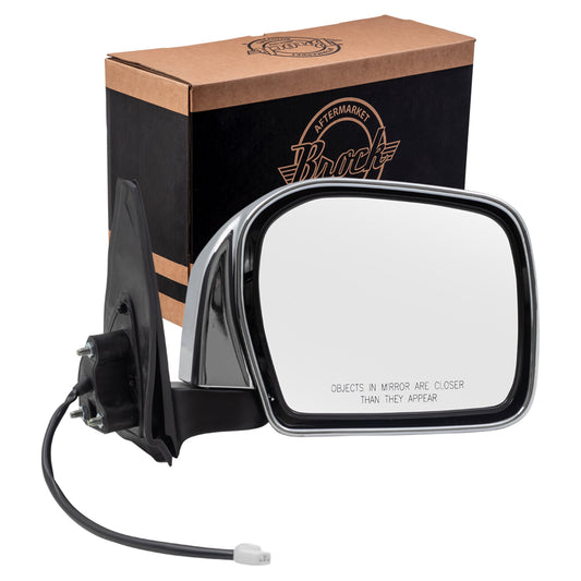 Fits Toyota Tacoma Truck 00-04 Passengers Side View Power Mirror Chrome Assembly