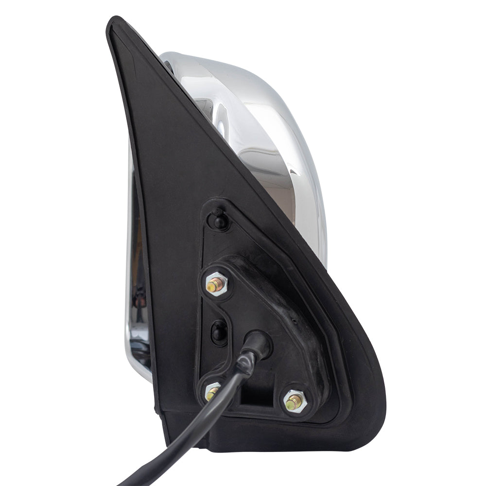 Brock Replacement Drivers Power Side View Mirror with Chrome Compatible with 00-04 Tacoma Pickup Truck 87940-35751