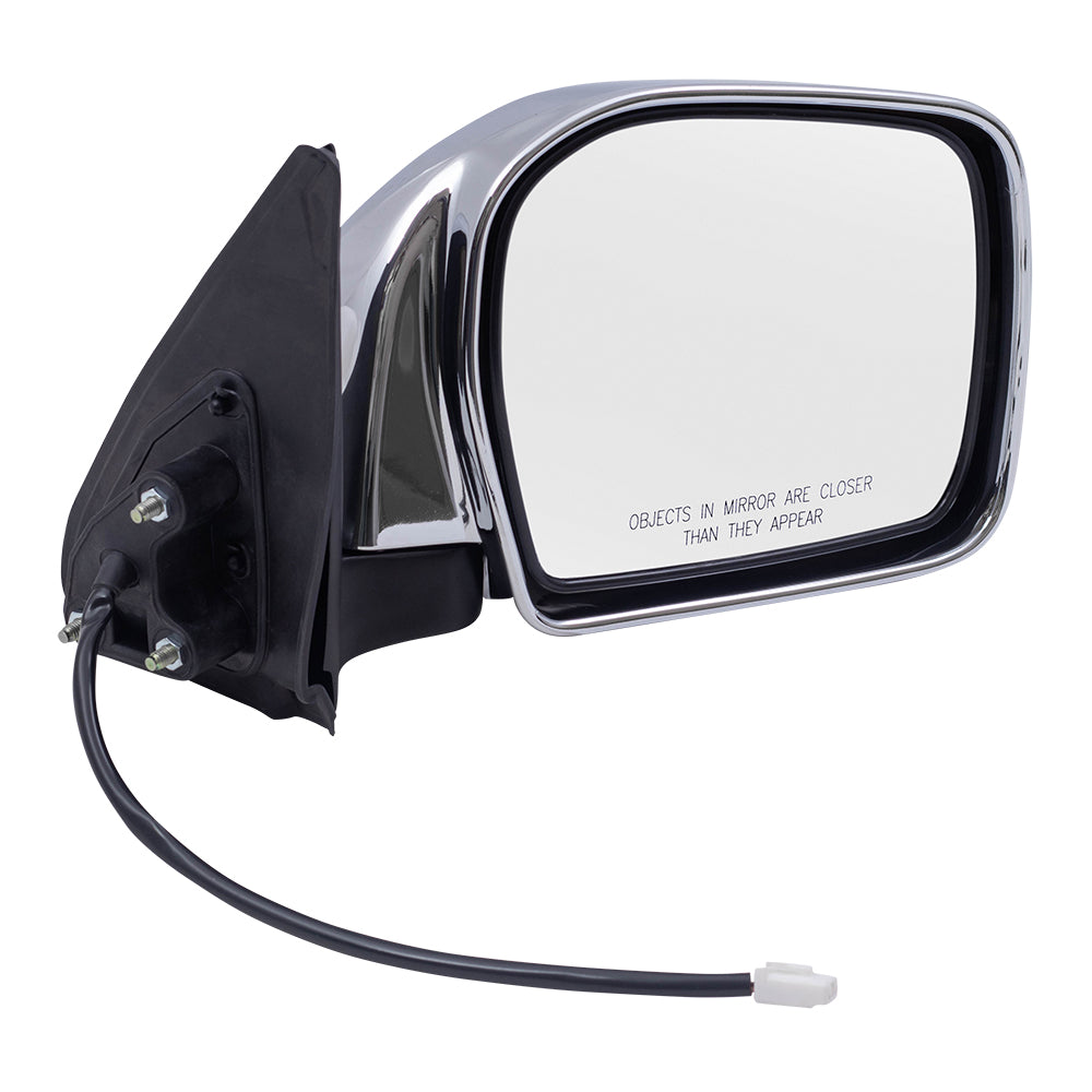 Brock Replacement Driver and Passenger Power Side View Mirrors with Chrome Compatible with 00-04 Tacoma Pickup Truck 87940-35751 87910-35840